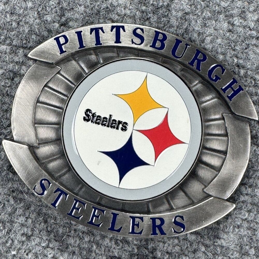 Rare Large Siskiyou Pittsburgh Steelers NFL Football Belt Buckle 2004
